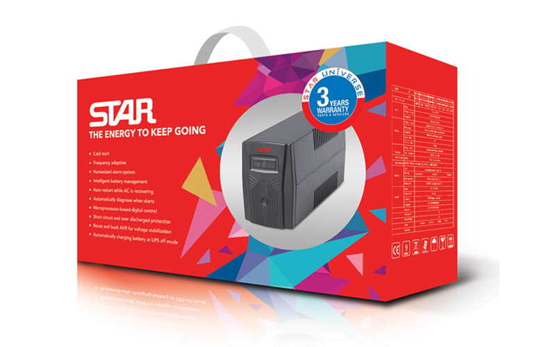Star UPS now comes with a new packaging design